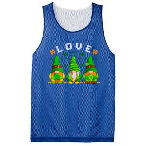 Love St Patrick's Day Irish Gnome Cute Gift Mesh Reversible Basketball Jersey Tank