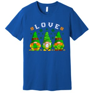 Love St Patrick's Day Irish Gnome Cute Gift Premium T-Shirt