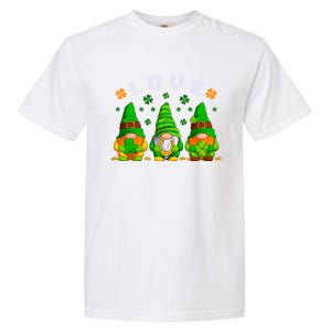 Love St Patrick's Day Irish Gnome Cute Gift Garment-Dyed Heavyweight T-Shirt