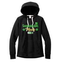 Leprechaun Saint Patrick's Day Funny Shenanigans Women's Fleece Hoodie