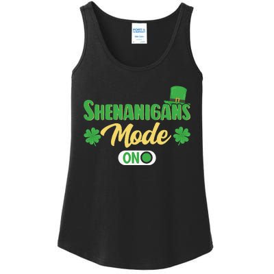 Leprechaun Saint Patrick's Day Funny Shenanigans Ladies Essential Tank