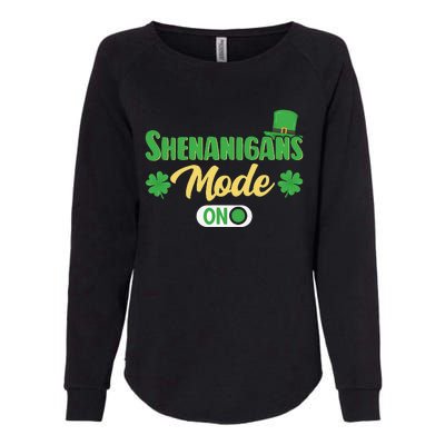 Leprechaun Saint Patrick's Day Funny Shenanigans Womens California Wash Sweatshirt