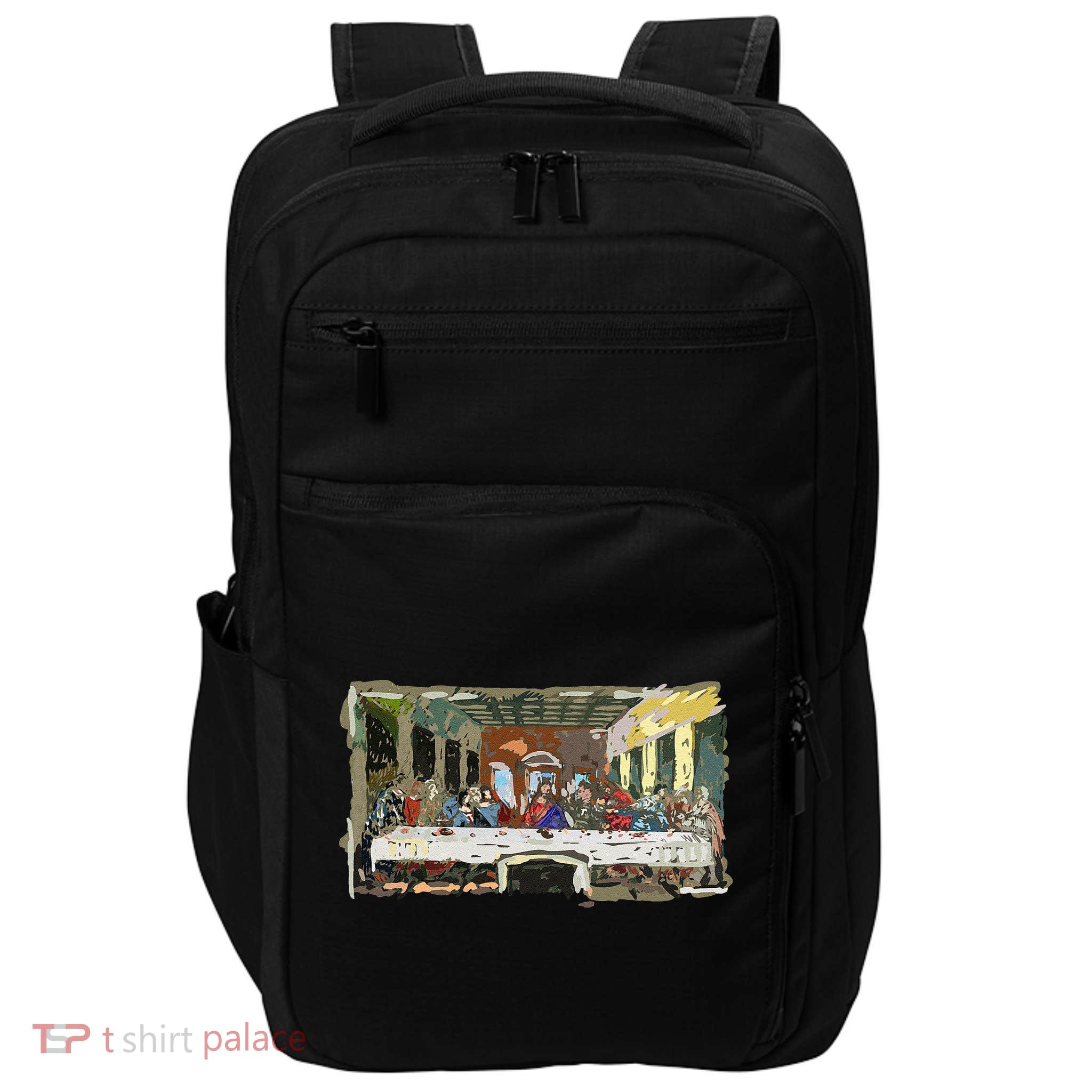 Last Supper Painting Christmas Christian Jesus Style Impact Tech Backpack