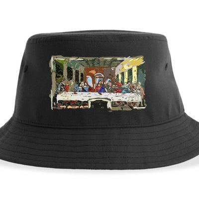 Last Supper Painting Christmas Christian Jesus Style Sustainable Bucket Hat