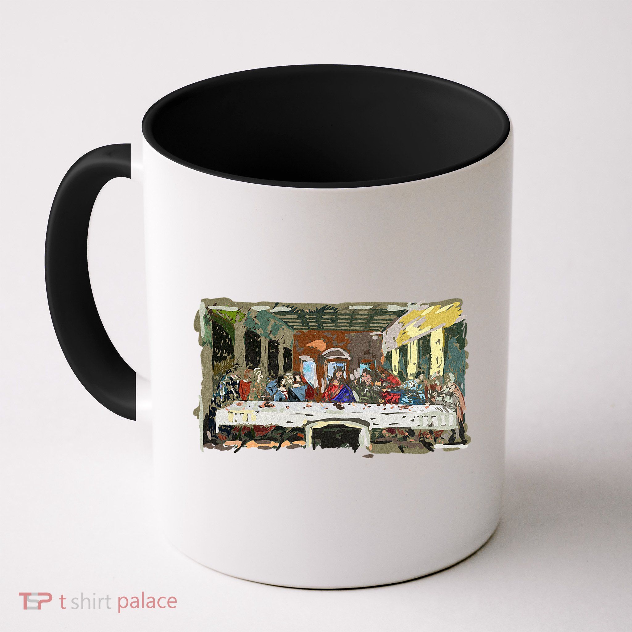 Last Supper Painting Christmas Christian Jesus Style Mug