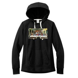 Last Supper Painting Christmas Christian Jesus Style Women's Fleece Hoodie