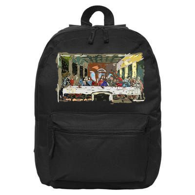 Last Supper Painting Christmas Christian Jesus Style 16 in Basic Backpack
