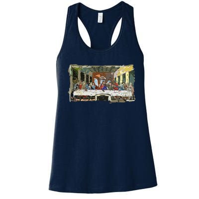 Last Supper Painting Christmas Christian Jesus Style Women's Racerback Tank