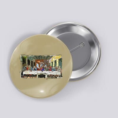 Last Supper Painting Christmas Christian Jesus Style Button