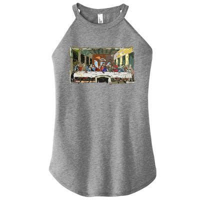 Last Supper Painting Christmas Christian Jesus Style Women's Perfect Tri Rocker Tank