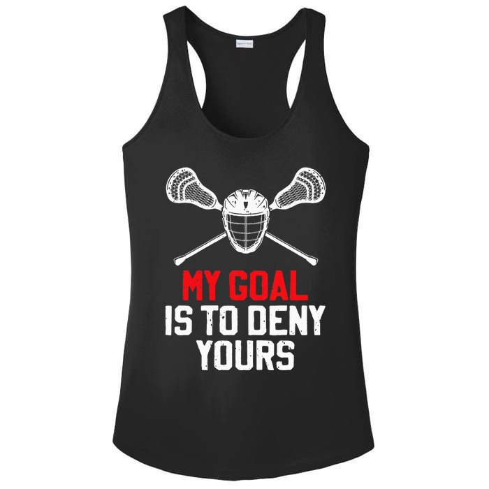 Lacrosse Sport Player Coach Funny Lacrosse Mom Dad Team Joke Ladies PosiCharge Competitor Racerback Tank