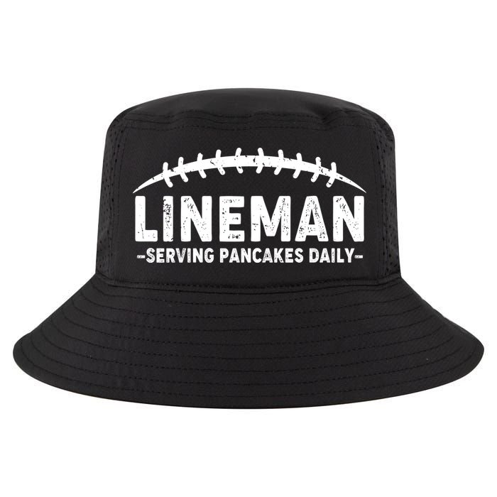 Lineman Serving Pancakes Daily Football Cool Comfort Performance Bucket Hat