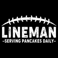 Lineman Serving Pancakes Daily Football Backpack