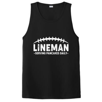 Lineman Serving Pancakes Daily Football PosiCharge Competitor Tank