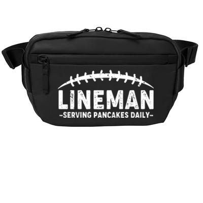 Lineman Serving Pancakes Daily Football Crossbody Pack