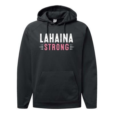 Lahaina Strong Pray For Maui Performance Fleece Hoodie