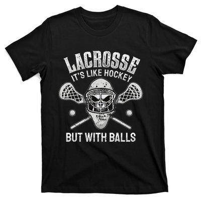 Lacrosse Saying Player Team Trainer Lacrosse Ball T-Shirt