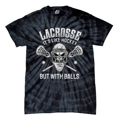 Lacrosse Saying Player Team Trainer Lacrosse Ball Tie-Dye T-Shirt