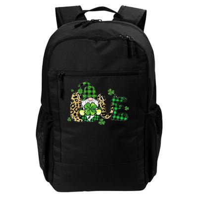 LOVE St Patricks Day Gnomes Shamrock For Women Daily Commute Backpack