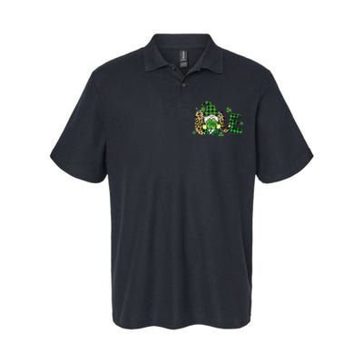 LOVE St Patricks Day Gnomes Shamrock For Women Softstyle Adult Sport Polo