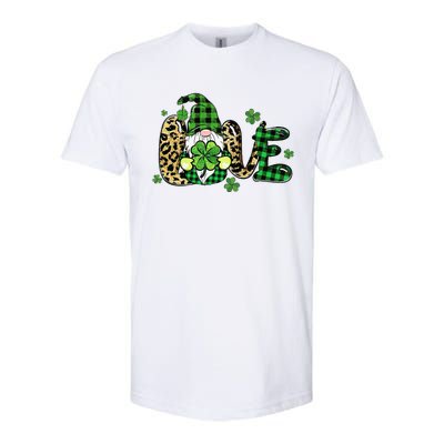 LOVE St Patricks Day Gnomes Shamrock For Women Softstyle CVC T-Shirt