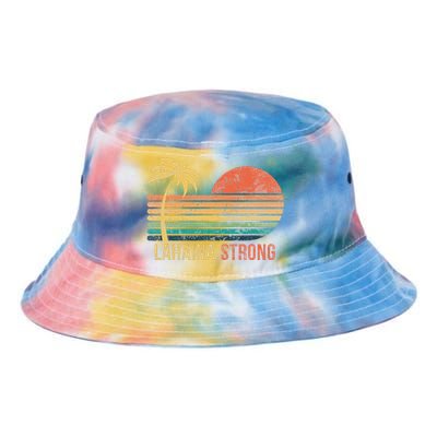 Lahaina Strong Palm Tree And Sunset Tie Dye Newport Bucket Hat