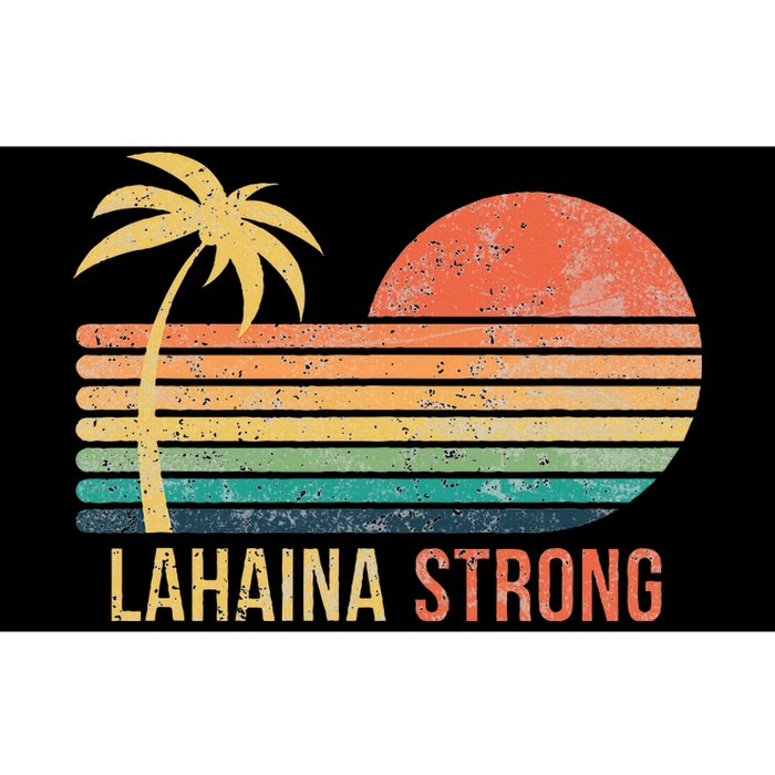 Lahaina Strong Palm Tree And Sunset Bumper Sticker