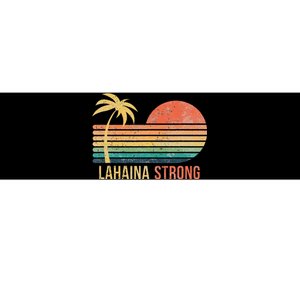 Lahaina Strong Palm Tree And Sunset Bumper Sticker