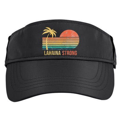 Lahaina Strong Palm Tree And Sunset Adult Drive Performance Visor