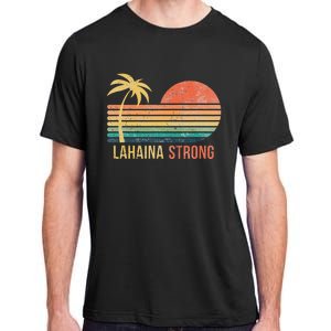 Lahaina Strong Palm Tree And Sunset Adult ChromaSoft Performance T-Shirt