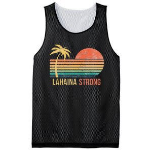 Lahaina Strong Palm Tree And Sunset Mesh Reversible Basketball Jersey Tank