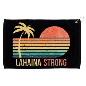 Lahaina Strong Palm Tree And Sunset Grommeted Golf Towel