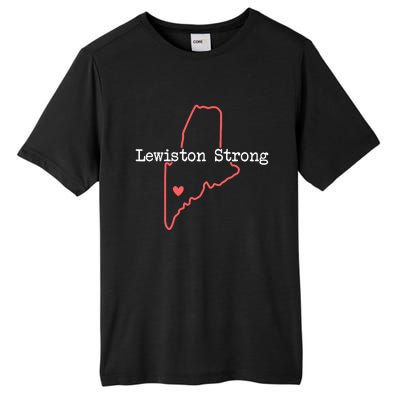 Lewiston Strong  Pray For Maine  Pray For Lewiston Maine Tall Fusion ChromaSoft Performance T-Shirt