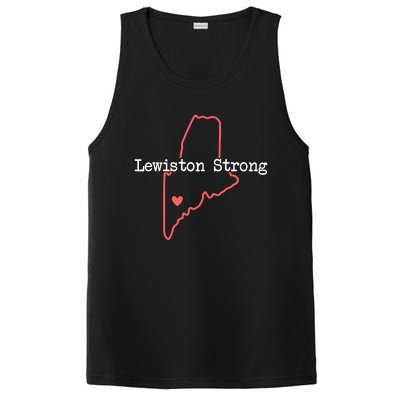 Lewiston Strong  Pray For Maine  Pray For Lewiston Maine PosiCharge Competitor Tank