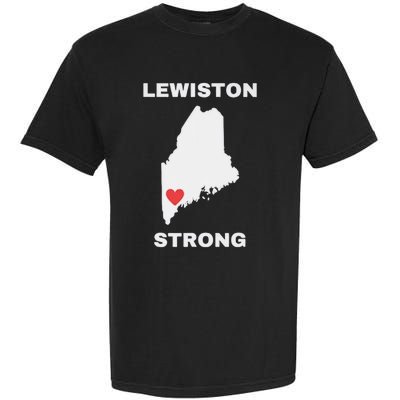 Lewiston Strong Pray For Lewiston Garment-Dyed Heavyweight T-Shirt