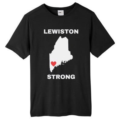 Lewiston Strong Pray For Lewiston Tall Fusion ChromaSoft Performance T-Shirt