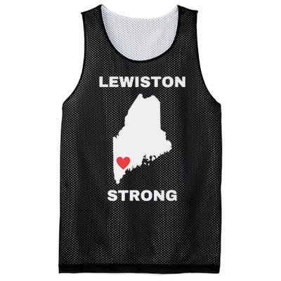 Lewiston Strong Pray For Lewiston Mesh Reversible Basketball Jersey Tank