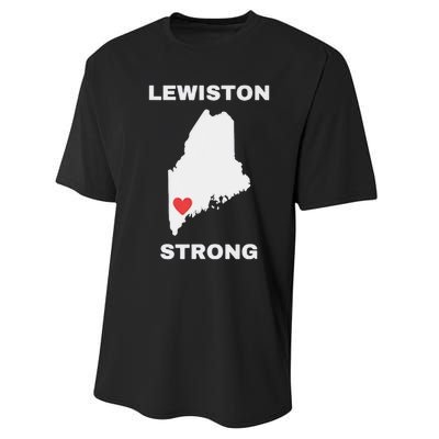 Lewiston Strong Pray For Lewiston Performance Sprint T-Shirt