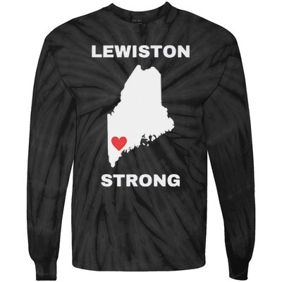 Lewiston Strong Pray For Lewiston Tie-Dye Long Sleeve Shirt