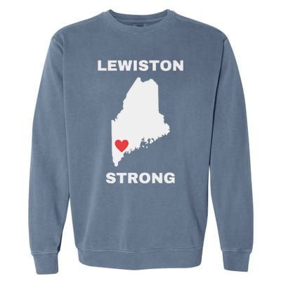 Lewiston Strong Pray For Lewiston Garment-Dyed Sweatshirt