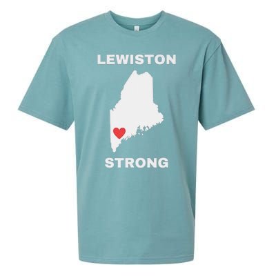 Lewiston Strong Pray For Lewiston Sueded Cloud Jersey T-Shirt