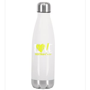 Love Softball Player N Athlete Coach Mom Dad Parent Gift Stainless Steel Insulated Water Bottle