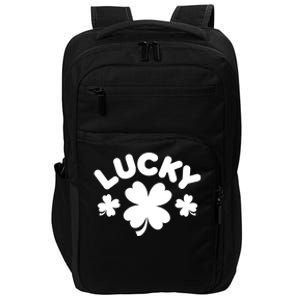 Lucky St Patricks Day Clover Festive Impact Tech Backpack