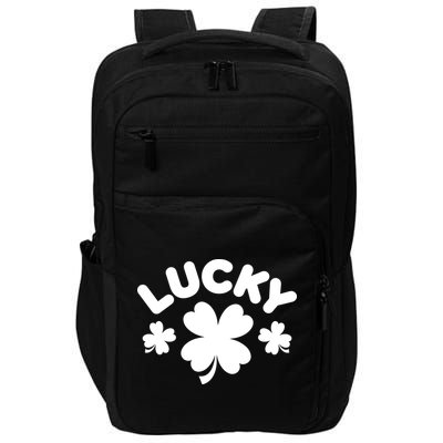 Lucky St Patricks Day Clover Festive Impact Tech Backpack