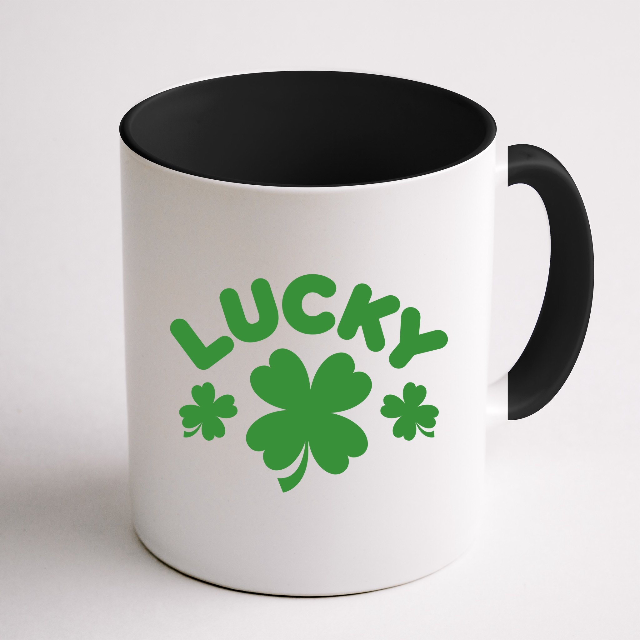 Lucky St Patricks Day Clover Festive Mug
