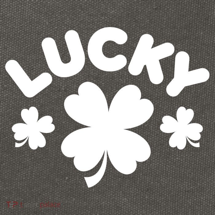 Lucky St Patricks Day Clover Festive Cotton Canvas Backpack