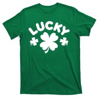 Lucky St Patricks Day Clover Festive T-Shirt