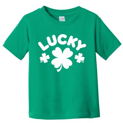 Lucky St Patricks Day Clover Festive Toddler T-Shirt