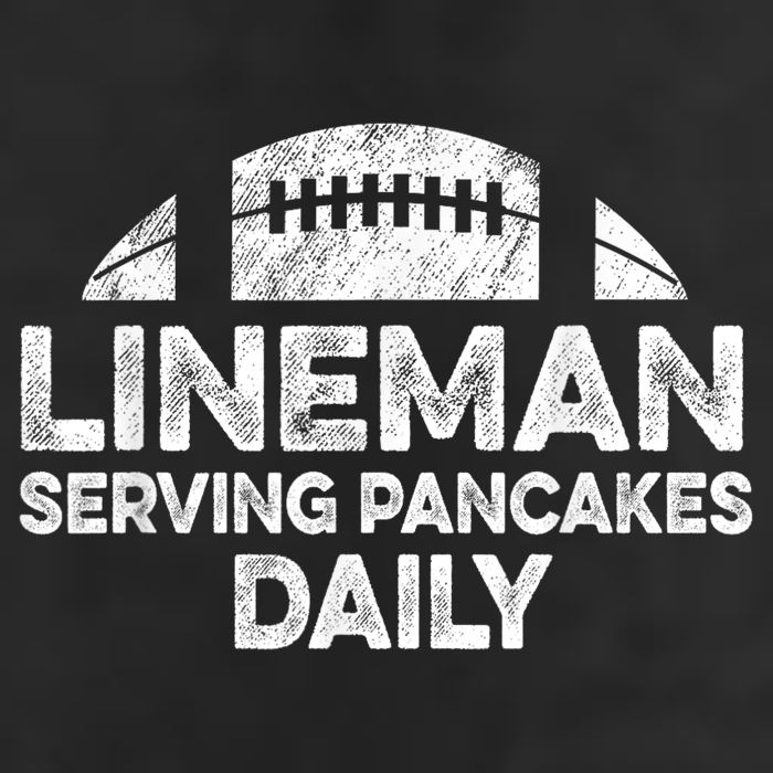 Lineman Serving Pancakes Daily Football Offensive Lineman Large Microfiber Waffle Golf Towel