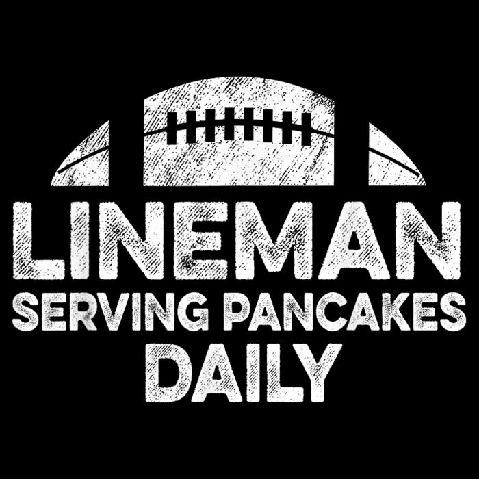 Lineman Serving Pancakes Daily Football Offensive Lineman Youth Performance Sprint T-Shirt